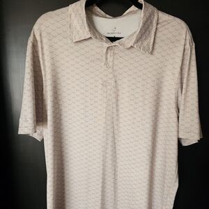 Men's Properly Tied Performance Baseball Print Polo Size M